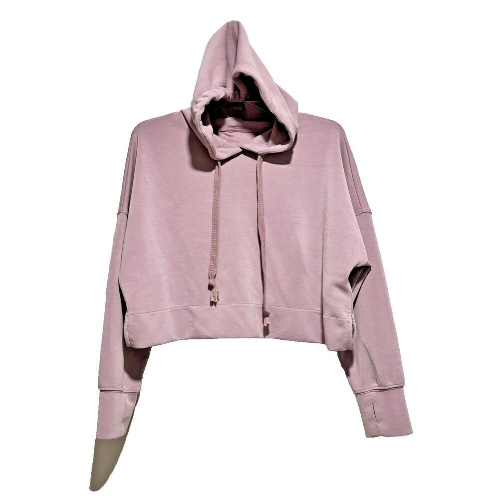 AS Revival Thumb Hole Pullover Hoodie XS‎ Lavender Purple Drop Shoulder Cozy
